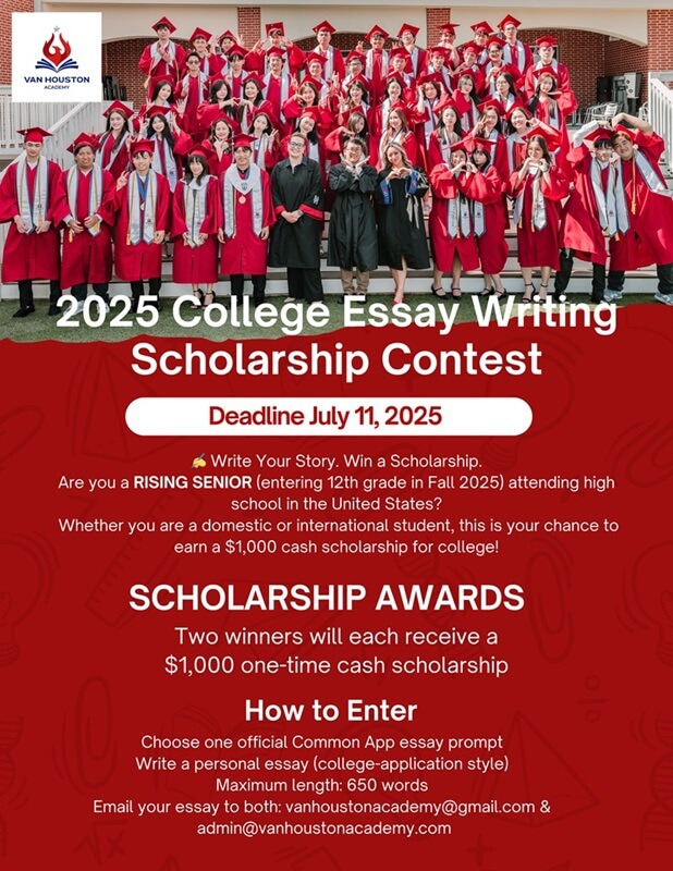 Van Houston Academy 9 VHA College Essay Writing Contest 25-26